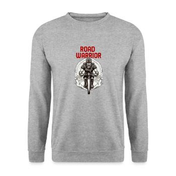 Road Warrior - Viking Warrior Road Cyclist - Sweat-shirt Unisexe - gris chiné - Devant - Alina (178cm) & Michal (187cm)