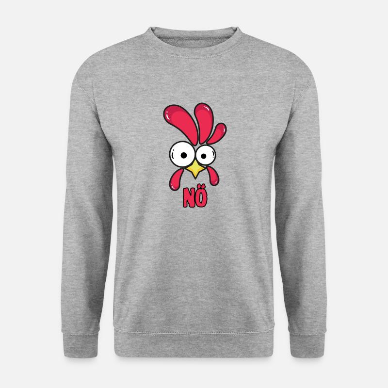 NÖ - Unisex Pullover - Weißgrau meliert