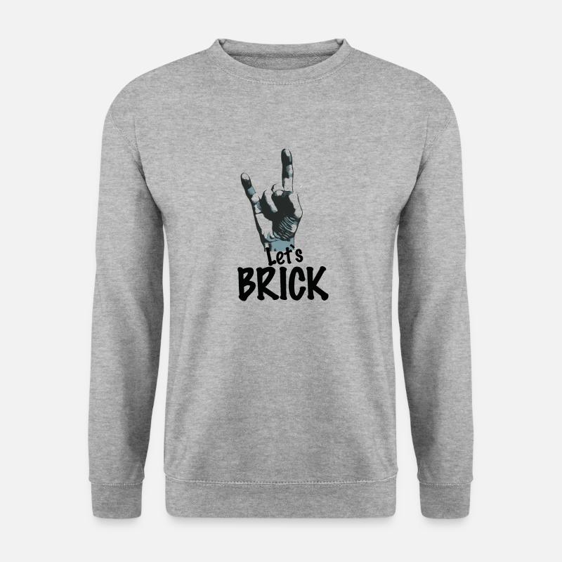 Rock - Unisex Pullover - Weißgrau meliert