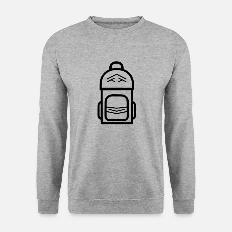 Rucksack - Unisex Pullover - Weißgrau meliert