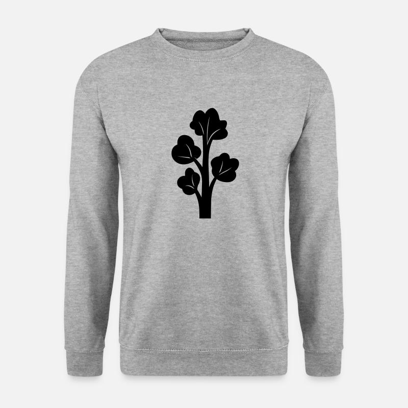 Brokkoli - Unisex Pullover - Weißgrau meliert