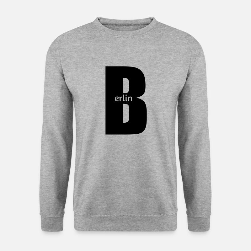 Berlin - Unisex Pullover - Weißgrau meliert