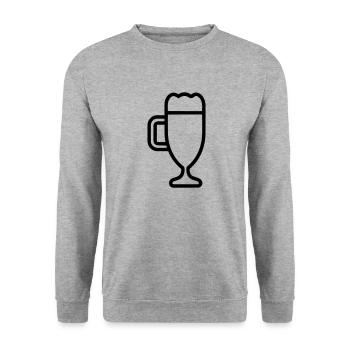 Bière - Sweat-shirt Unisexe - gris chiné - Devant - Alina (178cm) & Michal (187cm)