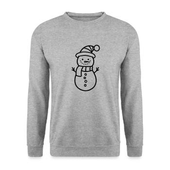 Bonhomme de neige - Sweat-shirt Unisexe - gris chiné - Devant - Alina (178cm) & Michal (187cm)