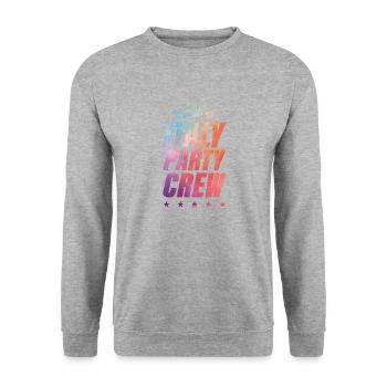 Italy Party Crew - Unisex Sweatshirt - salt & pepper - Front - Alina (178cm) & Michal (187cm)