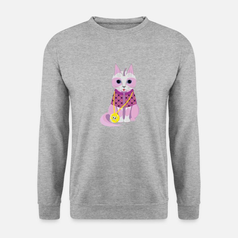 Kitty Lotta - Unisex Pullover - Weißgrau meliert