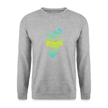 Beachvolleyball - Unisex Pullover - Weißgrau meliert - Vorne - Alina (178cm) & Michal (187cm)