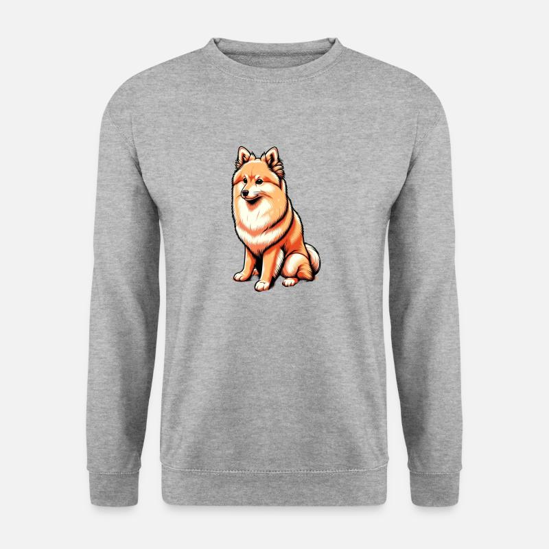 Finnish spitz - Unisex Sweatshirt - salt & pepper
