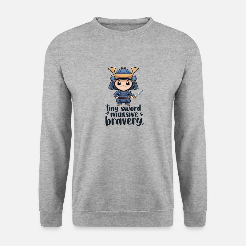 Samouraï Chibi - Sweat-shirt Unisexe - gris chiné