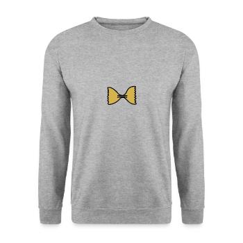 Pasta noodle love - Unisex Sweatshirt - salt & pepper - Front - Alina (178cm) & Michal (187cm)