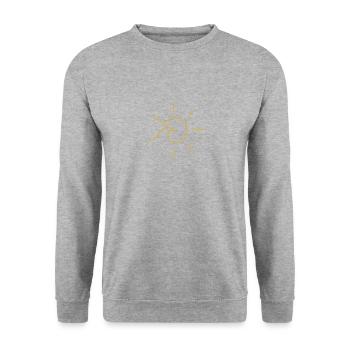 Sun wave - Unisex Sweatshirt - salt & pepper - Front - Alina (178cm) & Michal (187cm)