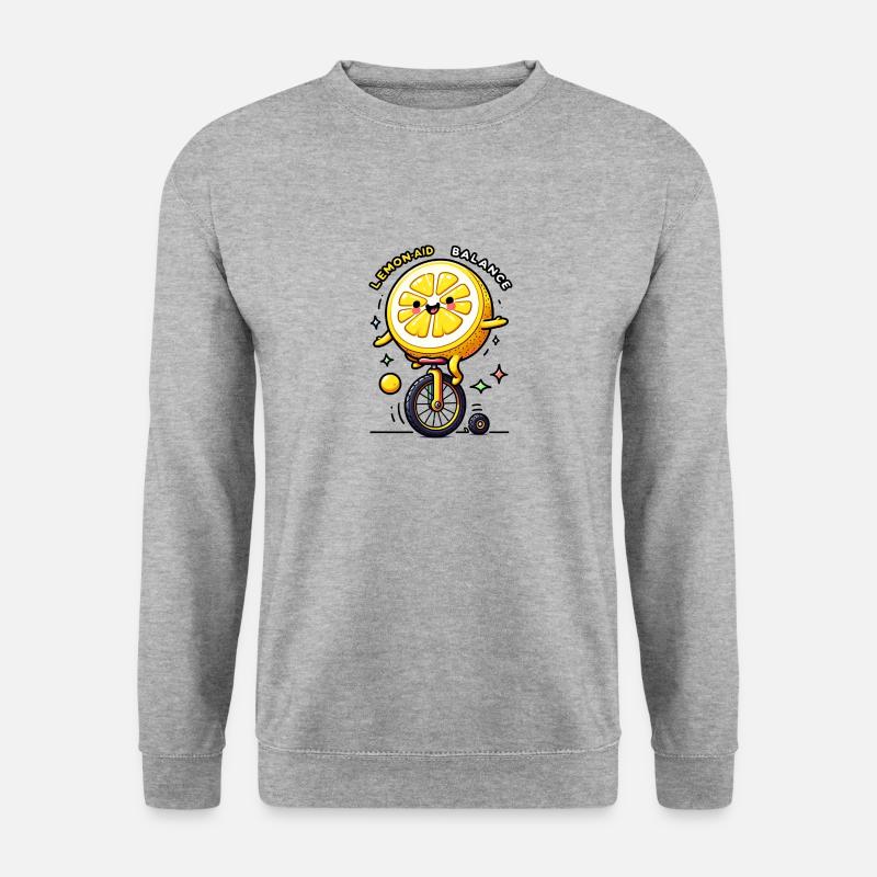 Aide au citron - Sweat-shirt Unisexe - gris chiné