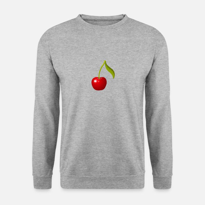 Cherry - Unisex Pullover - Weißgrau meliert