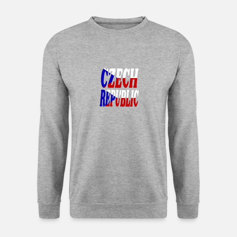 Czech Republic - Unisex Pullover - Weißgrau meliert