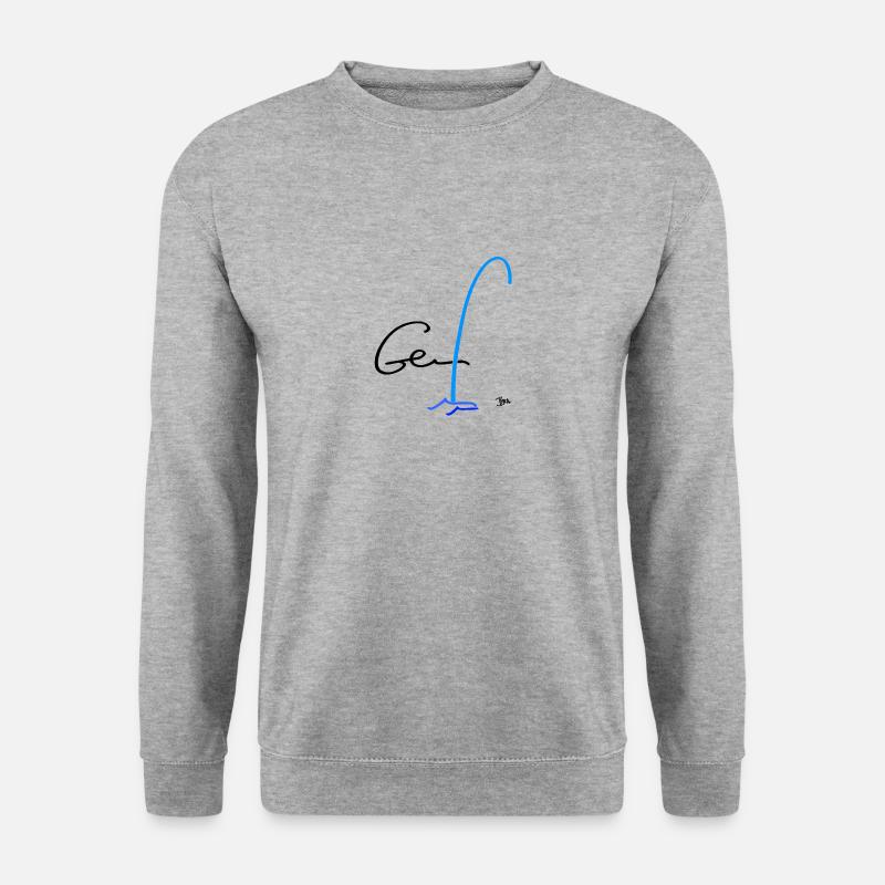 Genf - Unisex Pullover - Weißgrau meliert