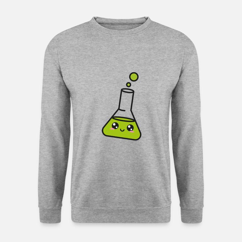 Chemie - Unisex Pullover - Weißgrau meliert