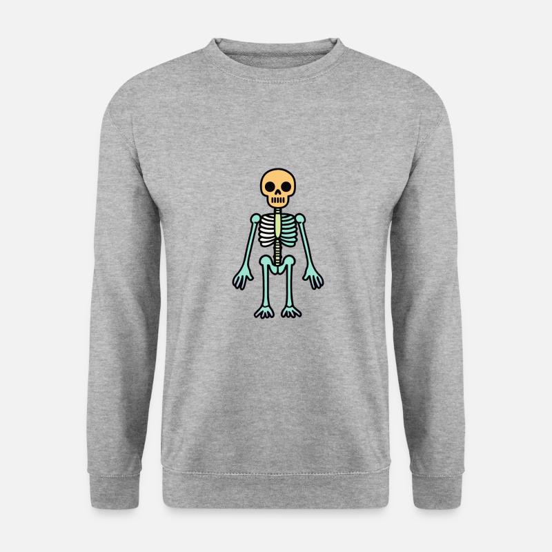 Skeleton Funny Halloween Comic - Unisex Sweatshirt - salt & pepper