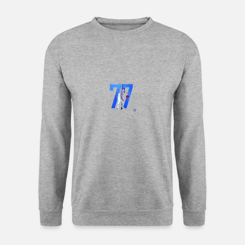 Luka Doncic Zip Geschenk Tee - Unisex Pullover - Weißgrau meliert