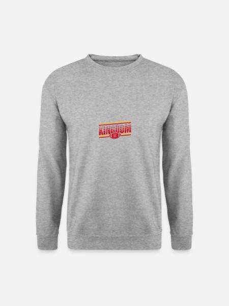 Kansas City Vintage Kc Fußball Missouri Retro - Unisex Pullover - Weißgrau meliert