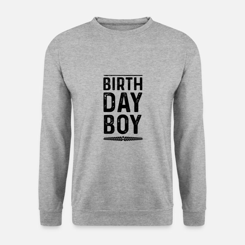 Birthday Boy - Unisex Pullover - Weißgrau meliert