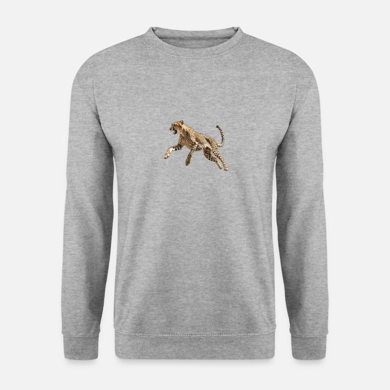 Gepard - Unisex Pullover - Weißgrau meliert