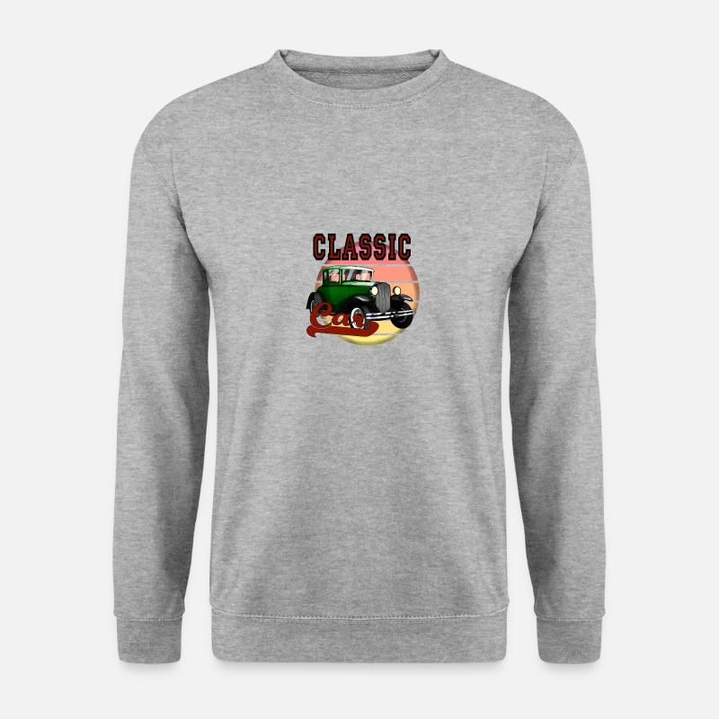 Classic Car - Unisex Pullover - Weißgrau meliert