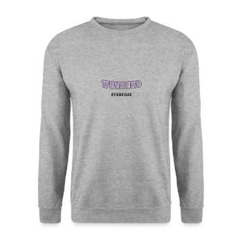 Weekend everyday - Unisex Pullover - Weißgrau meliert - Vorne - Alina (178cm) & Michal (187cm)
