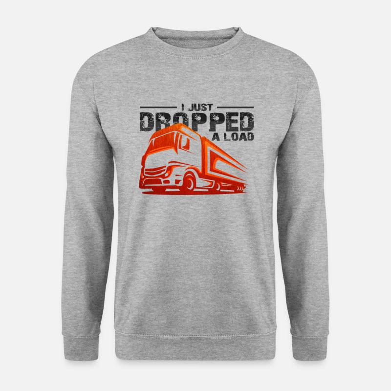 Trucker - Unisex Pullover - Weißgrau meliert