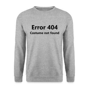Halloween computer nerd disguise costume funny - Unisex Sweatshirt - salt & pepper - Front - Alina (178cm) & Michal (187cm)