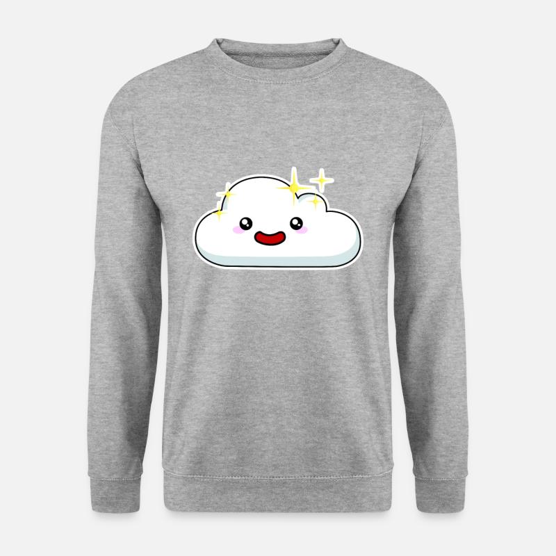 Wolke - Unisex Pullover - Weißgrau meliert