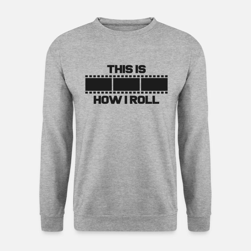 Fotografie - Unisex Pullover - Weißgrau meliert