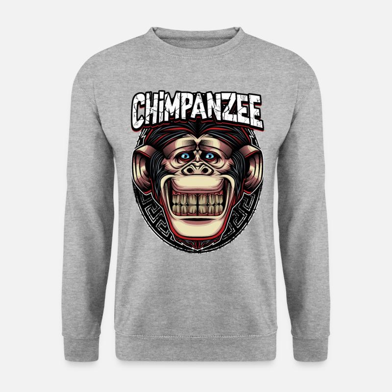 Chimpanzee monkey - Unisex Sweatshirt - salt & pepper