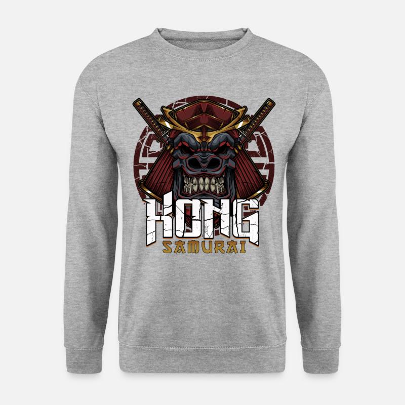 Gorilla - Unisex Pullover - Weißgrau meliert