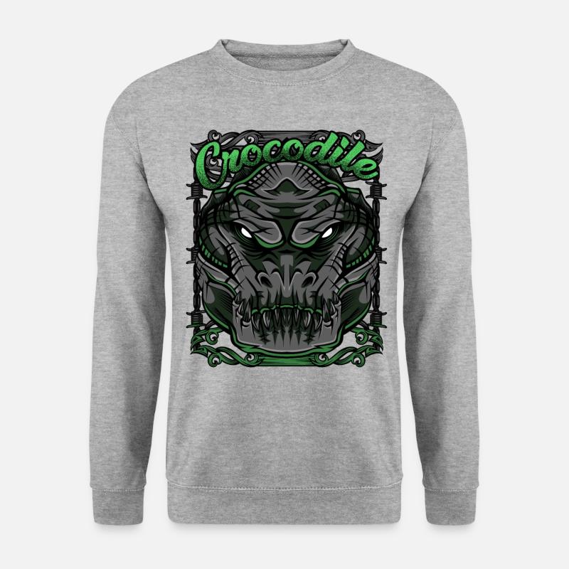 Crocodile Modern - Unisex Sweatshirt - salt & pepper