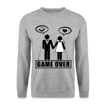wedding - Unisex Sweatshirt - salt & pepper - Front - Alina (178cm) & Michal (187cm)