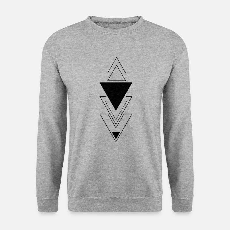 Dreiecke Zodiac Style - Unisex Pullover - Weißgrau meliert