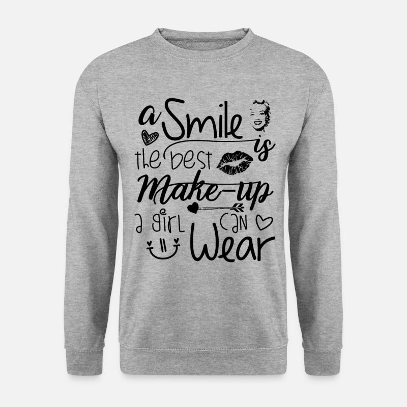 Make-Up - Unisex Pullover - Weißgrau meliert