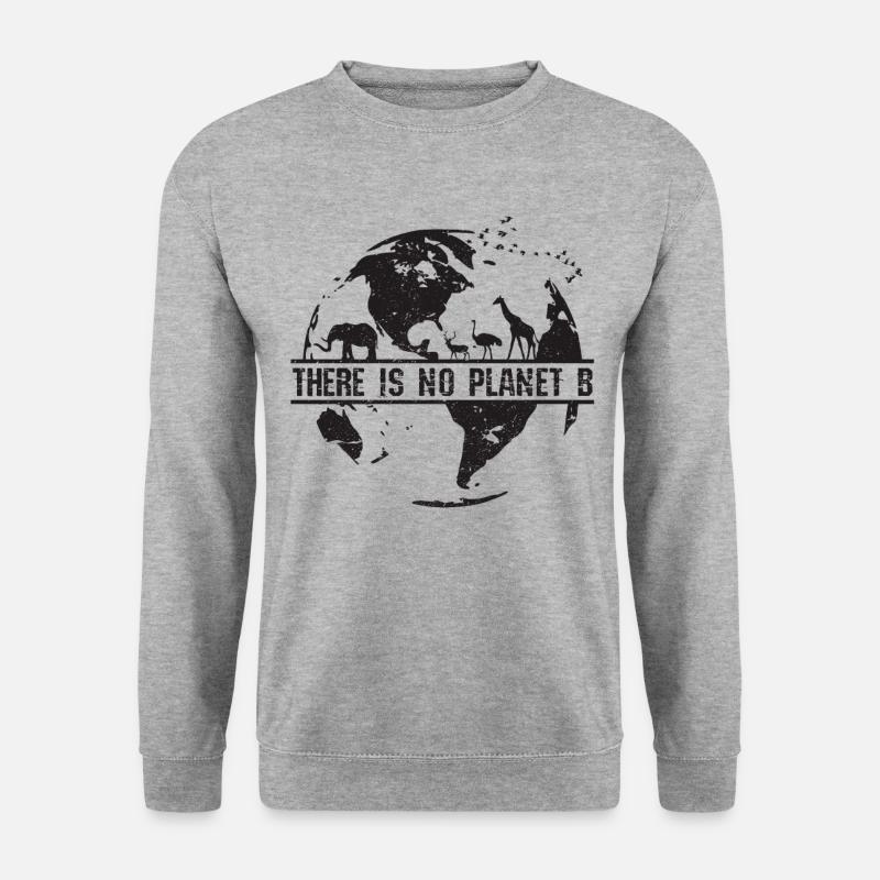 Earth Day - Umweltschutz Natur - Unisex Pullover - Weißgrau meliert