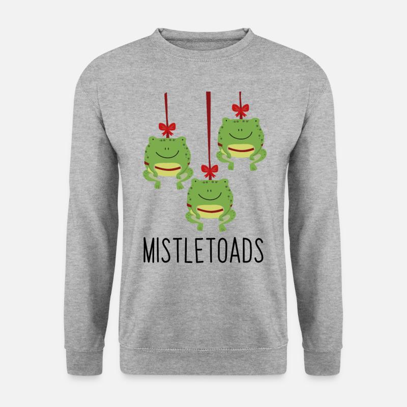 Mistletoads - Unisex Sweatshirt - salt & pepper
