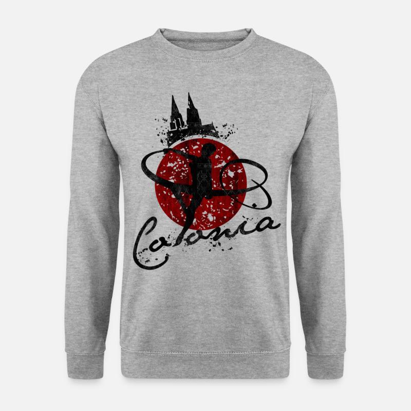 Miss Colonia - Unisex Pullover - Weißgrau meliert