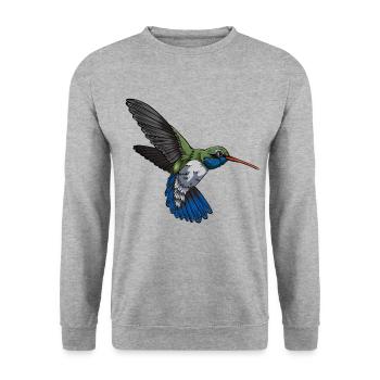 Colibri - Sweat-shirt Unisexe - gris chiné - Devant - Alina (178cm) & Michal (187cm)