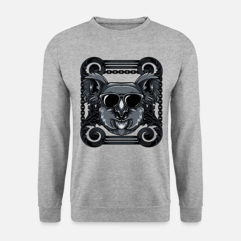 Koala - Unisex Pullover - Weißgrau meliert