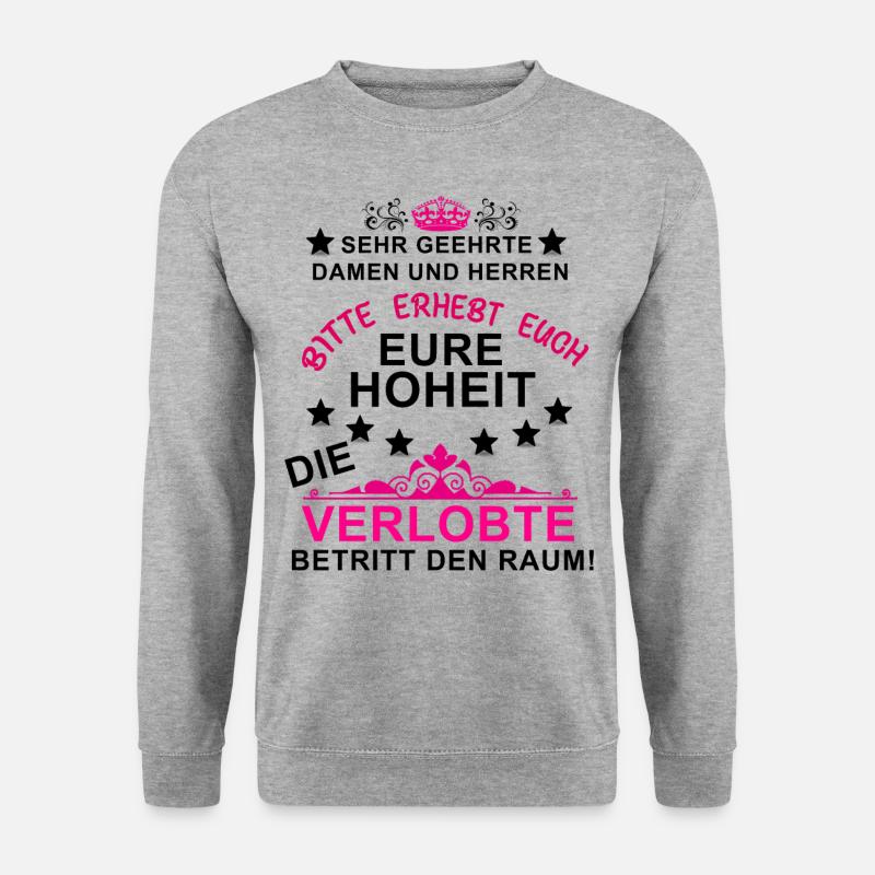 Fiance bride - Unisex Sweatshirt - salt & pepper