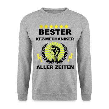 Meilleur mécanicien de tous les temps - Sweat-shirt Unisexe - gris chiné - Devant - Alina (178cm) & Michal (187cm)