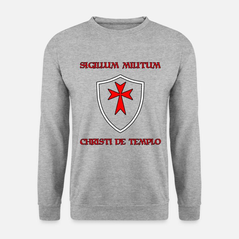 Crusader Knights Templar - Unisex Sweatshirt - salt & pepper