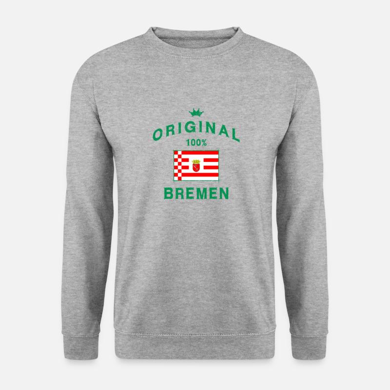 Bremen - Unisex Pullover - Weißgrau meliert