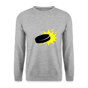 Jeu de passe-temps pour hockey sur glace de hockey sur glace de sport - Sweat-shirt Unisexe - gris chiné - Devant - Alina (178cm) & Michal (187cm)
