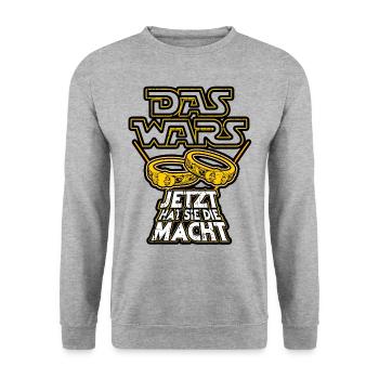 Bachelor JGA Farewell The Wars Bachelorettes - Unisex Sweatshirt - salt & pepper - Front - Alina (178cm) & Michal (187cm)