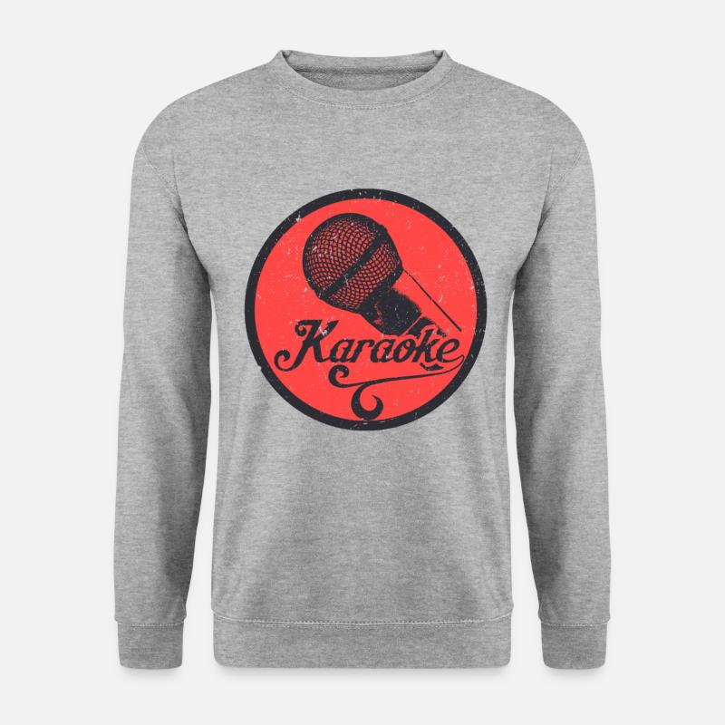 Karaoke - Unisex Pullover - Weißgrau meliert