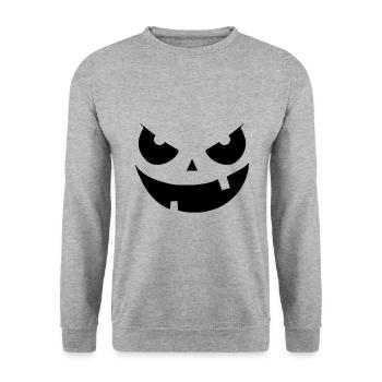 ghost - Unisex Sweatshirt - salt & pepper - Front - Alina (178cm) & Michal (187cm)